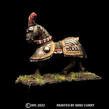 Load image into Gallery viewer, 48-0358: Horse - Ornate Plate Armor, Advancing