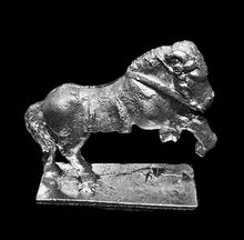 Load image into Gallery viewer, 48-0573: Heavy Horse Rearing, With Saddle