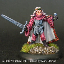 Load image into Gallery viewer, 50-0037: Elf Fighter Mage, Sword at Side, Pendant Forward