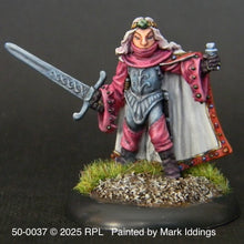 Load image into Gallery viewer, 50-0037: Elf Fighter Mage, Sword at Side, Pendant Forward