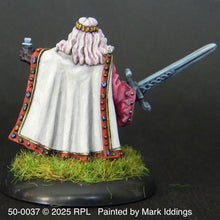 Load image into Gallery viewer, 50-0037: Elf Fighter Mage, Sword at Side, Pendant Forward
