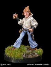 Load image into Gallery viewer, 50-0073:  Elf Thief, Male, Holding Treasure