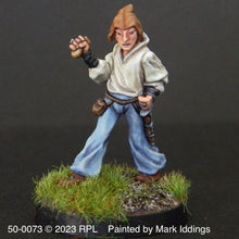 Load image into Gallery viewer, 50-0073:  Elf Thief, Male, Holding Treasure