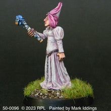 Load image into Gallery viewer, 50-0096:  Elf Sorceress, with Wand and Hat