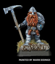 Load image into Gallery viewer, 50-0113: Dwarf Axeman, Plate and Chainmail, with Round Shield