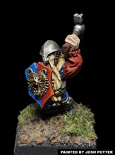 Load image into Gallery viewer, 50-0128: Dwarf Warrior, Bear Shield, Attacking