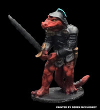 Load image into Gallery viewer, 50-0685: Armored Lizardman Hero with Greatsword