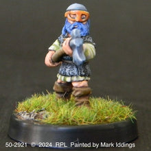 Load image into Gallery viewer, 50-2921: Armored Gnome with Great Axe and Helmet