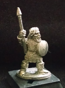 50-2926:  Armored Gnome with Spear Upright and Shield