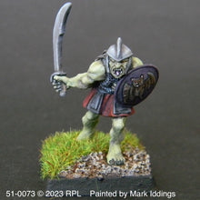 Load image into Gallery viewer, 51-0073: Goblin Hero with Sword and Shield