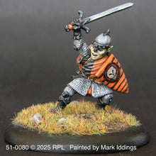 Load image into Gallery viewer, 51-0080: Goblin Hero with Sword and Heater Shield