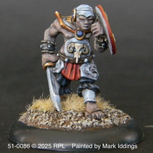 Load image into Gallery viewer, 51-0086: Goblin Hero with Sword and Round Shield