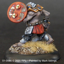 Load image into Gallery viewer, 51-0086: Goblin Hero with Sword and Round Shield
