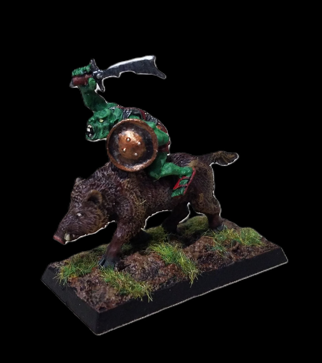 51-0151/48-0009:  Orc Cavalry Rider II, with Shield [rider and mount]