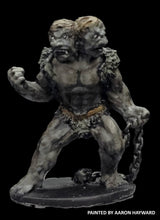 Load image into Gallery viewer, 51-0886: Two-Headed Stone Troll Hero with Ball and Chain