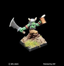 Load image into Gallery viewer, 51-1402:  Goblin Raider with Sword and Mug

