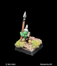 Load image into Gallery viewer, 51-1412:  Goblin Raider, Drunken, Leaning on Spear
