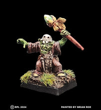 Load image into Gallery viewer, 51-1491:  Goblin Raider Shaman, Staff Overhead