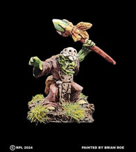 Load image into Gallery viewer, 51-1491:  Goblin Raider Shaman, Staff Overhead