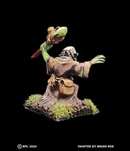 Load image into Gallery viewer, 51-1491:  Goblin Raider Shaman, Staff Overhead