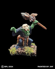 Load image into Gallery viewer, 51-1491:  Goblin Raider Shaman, Staff Overhead