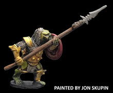 Load image into Gallery viewer, 51-2505: Chaos Orc Legionnaire with Spear, Chainmail Cowl