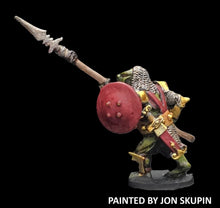 Load image into Gallery viewer, 51-2505: Chaos Orc Legionnaire with Spear, Chainmail Cowl