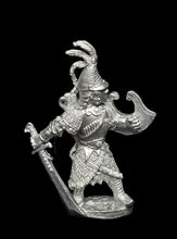 Load image into Gallery viewer, 51-4085: Dark Elf Hero, Armored, with Sword and Shield