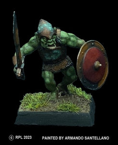 51-9029:  Heavy Goblin Advancing, in Plate Armor and Chainmail
