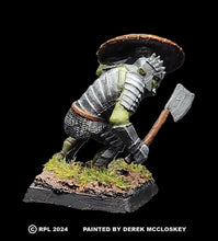 Load image into Gallery viewer, 51-9042: Heavy Goblin in Full Armor, Blocking