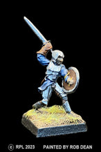 Load image into Gallery viewer, 52-0001: Adventurer with Sword and Round Shield I