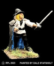 Load image into Gallery viewer, 52-0202:  Militia with Sword, Cloaked