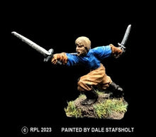 Load image into Gallery viewer, 52-0203:  Militia with Two Swords, Lunging