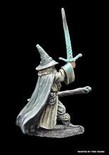 Load image into Gallery viewer, 52-0507: Wizard with Sword Raised, Staff Forward