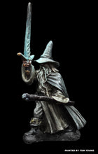 Load image into Gallery viewer, 52-0507: Wizard with Sword Raised, Staff Forward