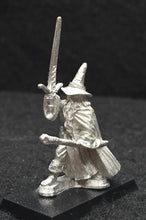 Load image into Gallery viewer, 52-0507: Wizard with Sword Raised, Staff Forward