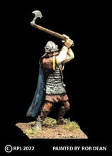Load image into Gallery viewer, 52-1426: Avalon Men-at-Arms Swinging Great Axe, in Scale Armor and Cape
