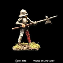 Load image into Gallery viewer, 52-1872: Mercenary Halberdier, Armored, with Sallet