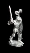 Load image into Gallery viewer, 52-1925: Imperial Knight on Foot, with Visored Helm, Sword, and Heater Shield