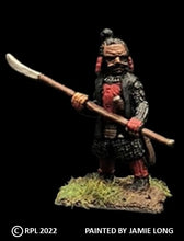 Load image into Gallery viewer, 52-3012: Samurai with Naginata, with Topknot