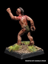 Load image into Gallery viewer, 52-7003: Native Warrior Advancing, Shirtless, Left Arm Raised (Neutral Tribe)