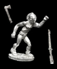 Load image into Gallery viewer, 52-7003: Native Warrior Advancing, Shirtless, Left Arm Raised (Neutral Tribe)