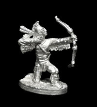 Load image into Gallery viewer, 52-7012: Native Warrior Firing Bow, Kneeling (Huron)