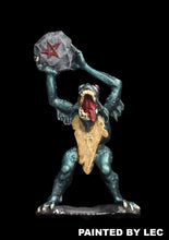 Load image into Gallery viewer, 53-0823: Deep One, Cloaked, Attacking with Boulder
