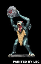 Load image into Gallery viewer, 53-0823: Deep One, Cloaked, Attacking with Boulder