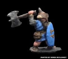 Load image into Gallery viewer, 57-0113: Dwarf with Axe Overhead and Shield