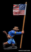 Load image into Gallery viewer, 59-3083: Victorian American Officer with Standard, Advancing, Slouch Hat