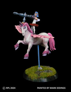 TMM-4200 Flying Pink Pony Unicorn with Magical Ballerina Fairy