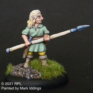 49-0804:  Sentinel - Wood Elf with Spear at Ready