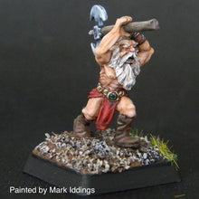 Load image into Gallery viewer, 50-0137:  Dwarf Berserker, Charging with Weapon Overhead